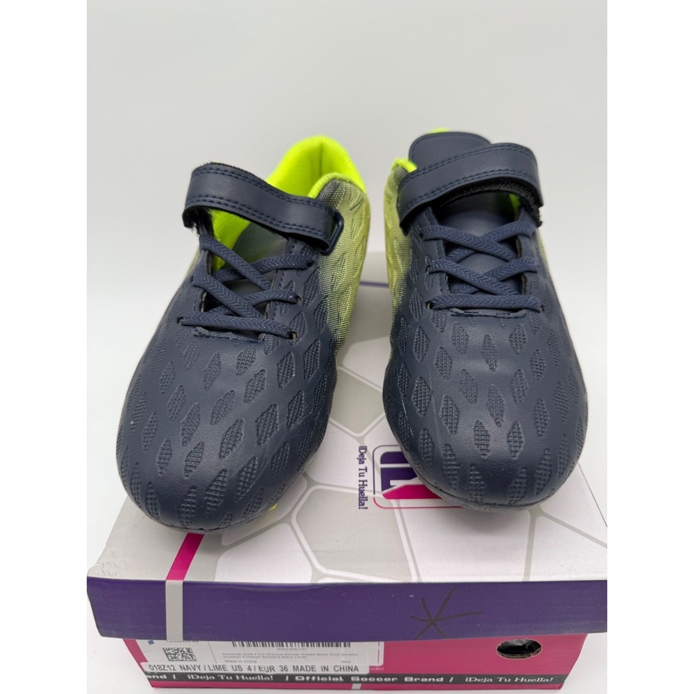 Kids Firm Ground Soccer Cleats UNISEX Outdoor Football Shoes SZ 4 S1409
